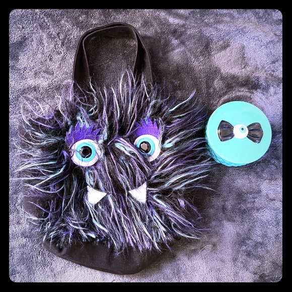 💜Fuzzy Monster Bag!💙 - Picture 1 of 5
